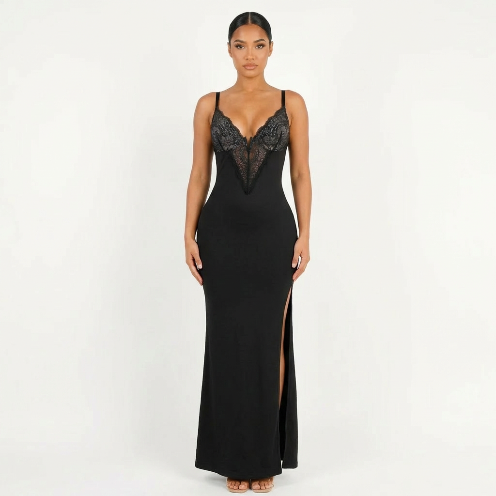 Sienna Long Dress  – Black
