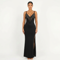 Sienna Long Dress  – Black