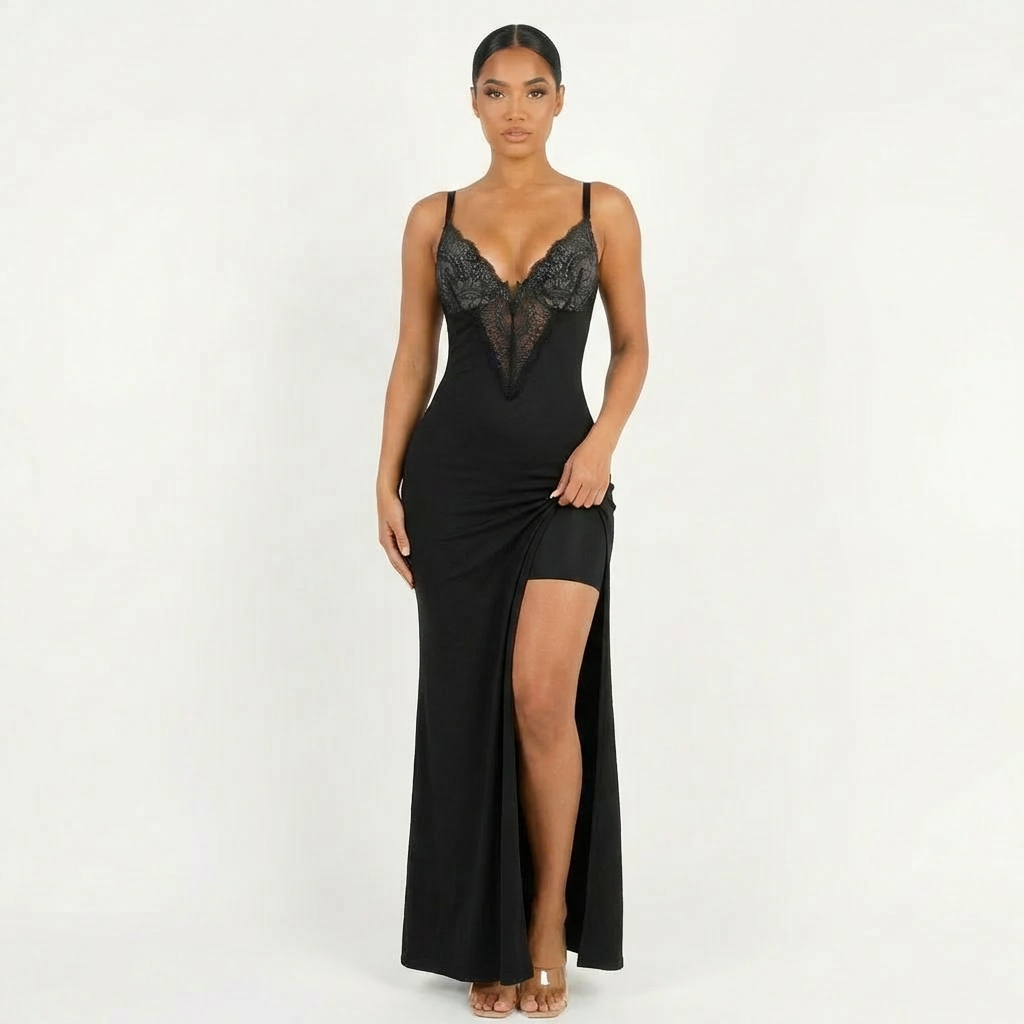 Sienna Long Dress  – Black