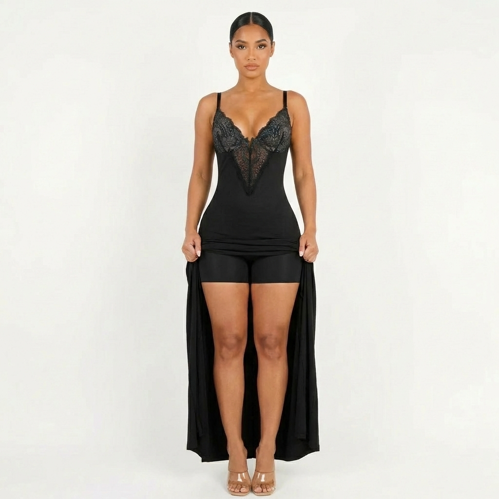 Sienna Long Dress  – Black