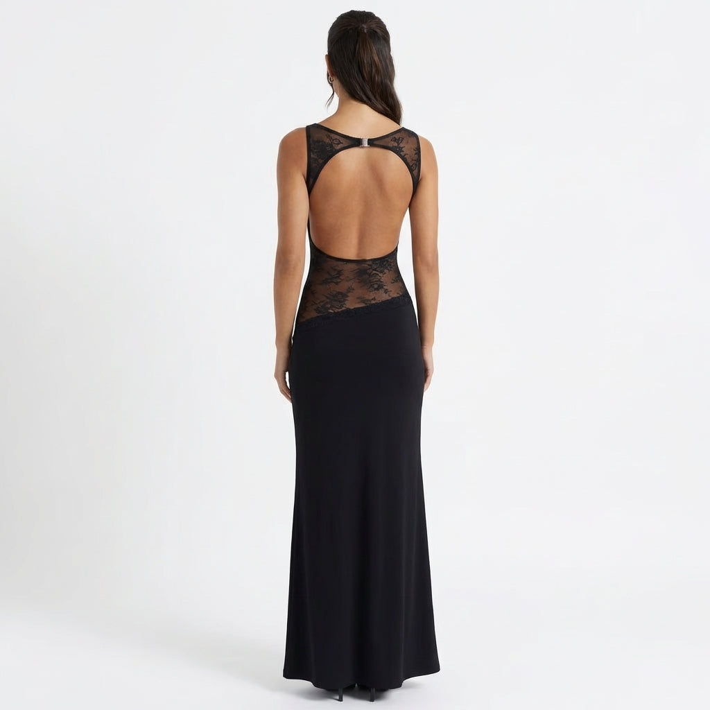 Blair Long Dress – Black
