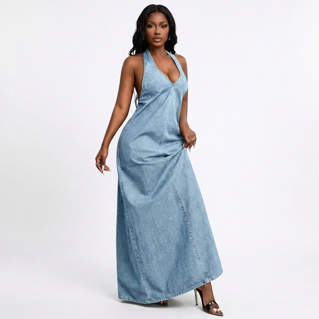 Darla Jeans Long Dress