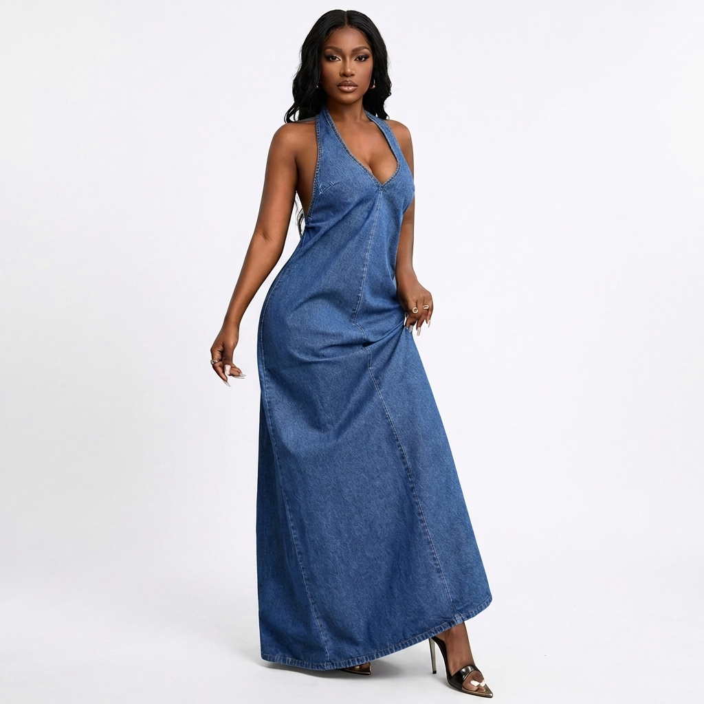 Darla Jeans Long Dress