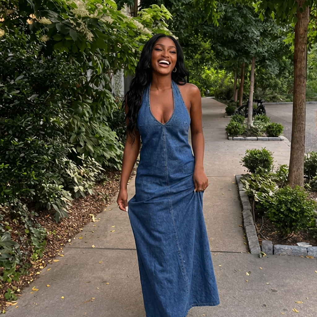Darla Jeans Long Dress
