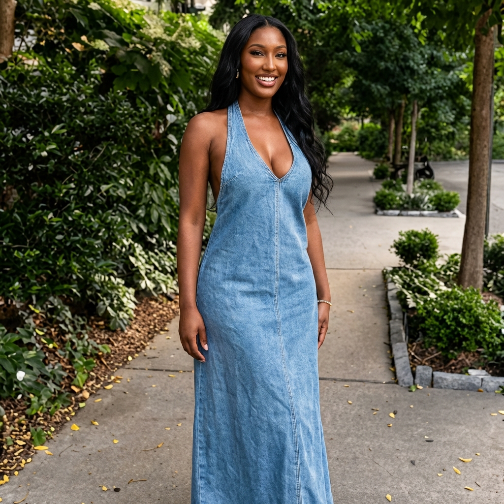 Darla Jeans Long Dress