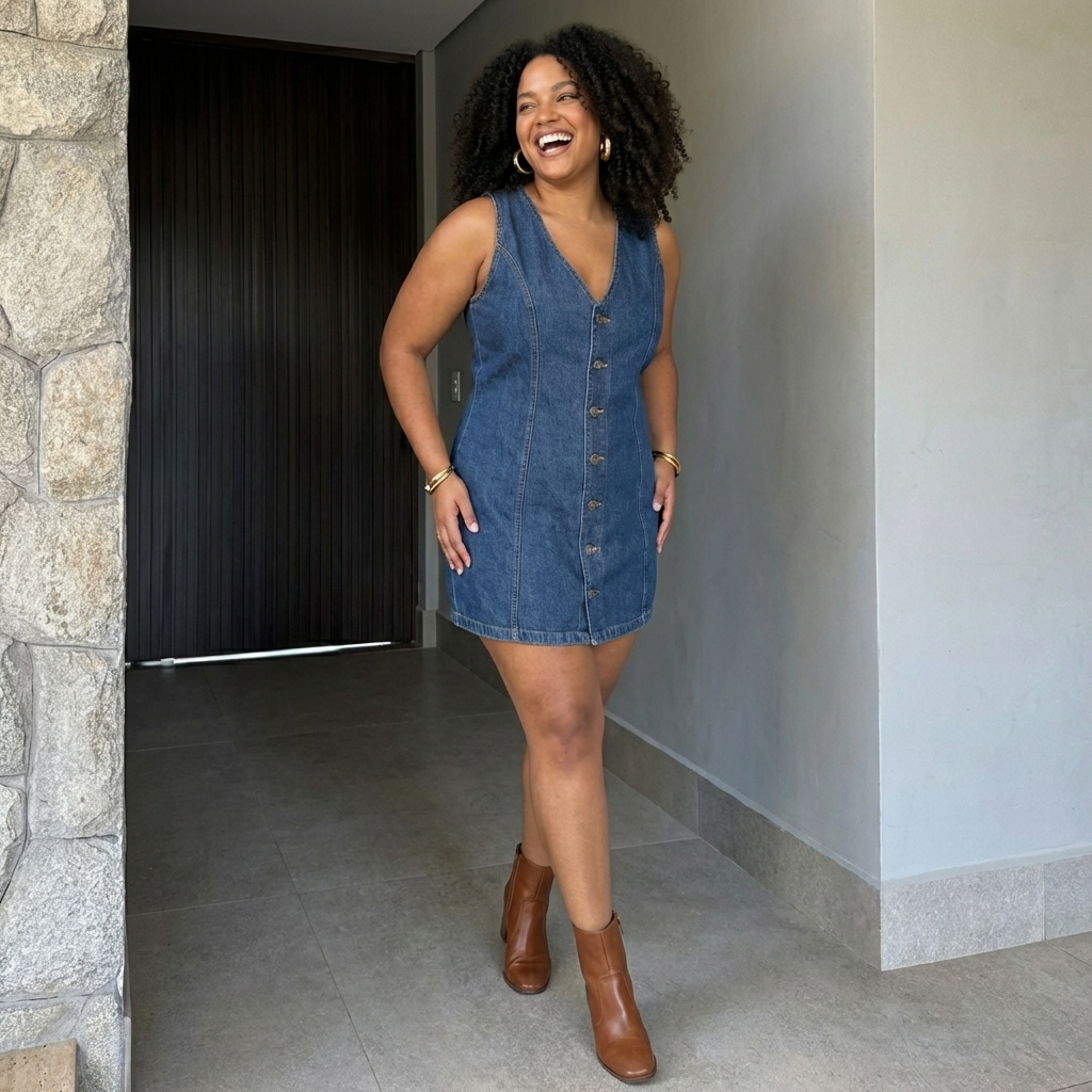 Maeve Jeans Mini Dress