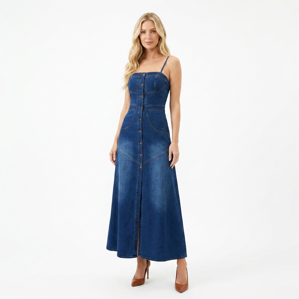 Francis Jeans Long Dress