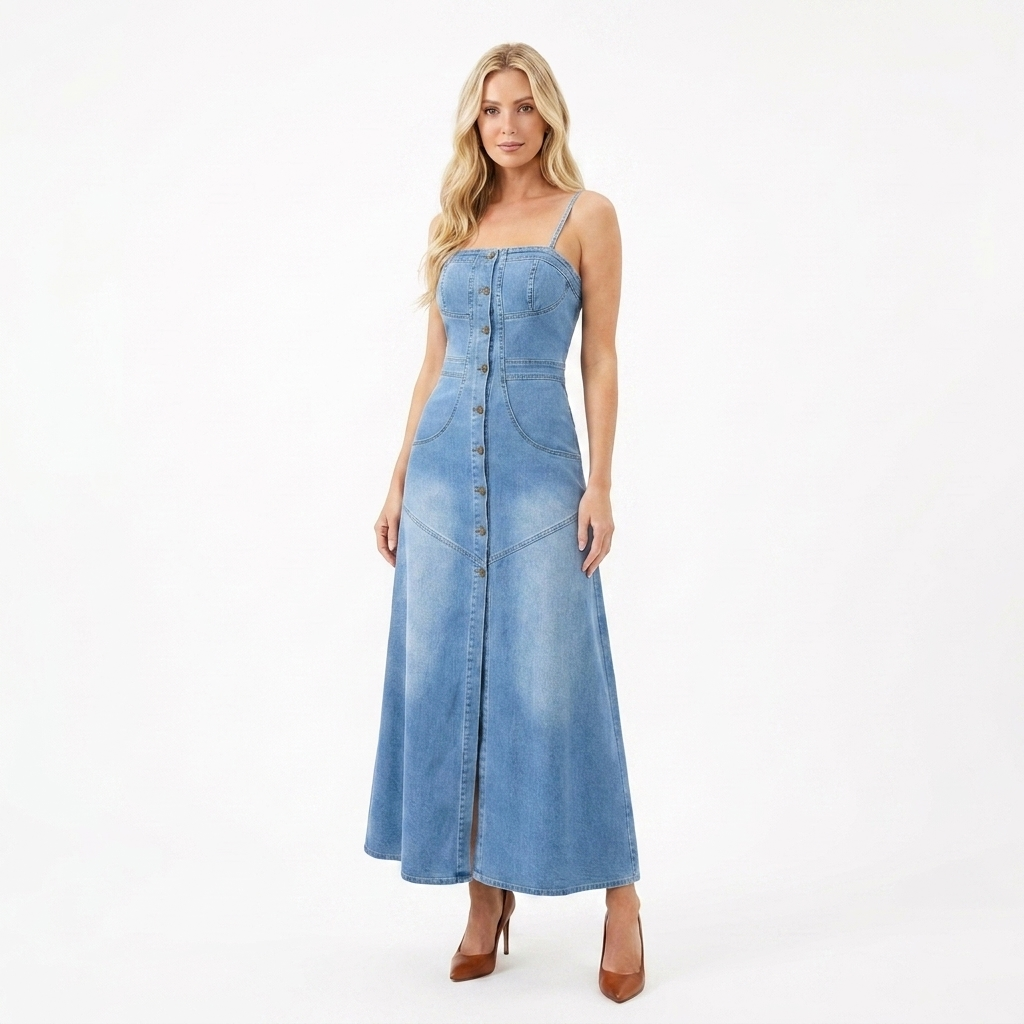 Francis Jeans Long Dress