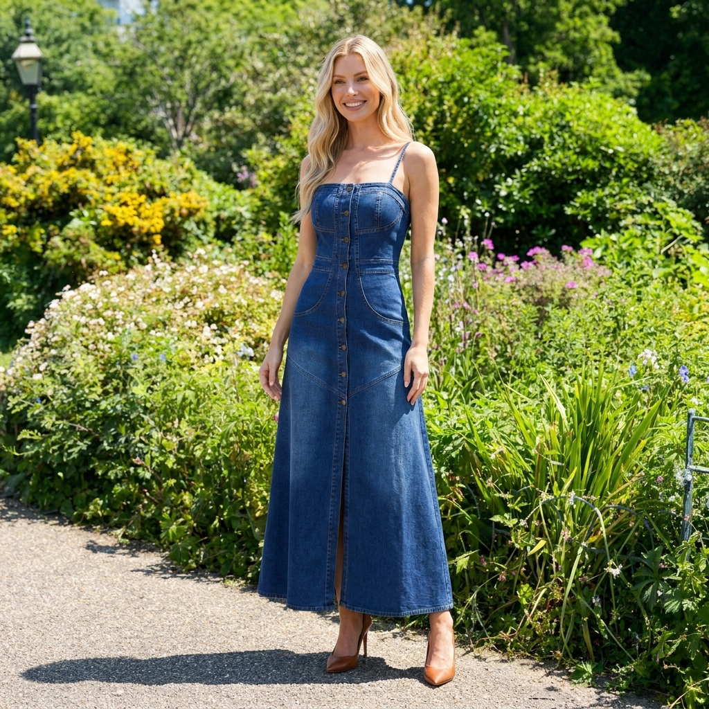 Francis Jeans Long Dress