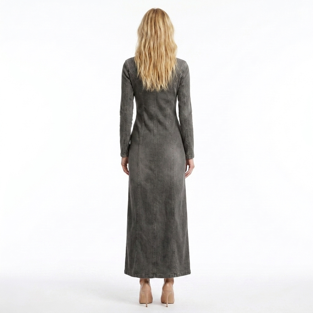 Laurent Jeans Long Dress