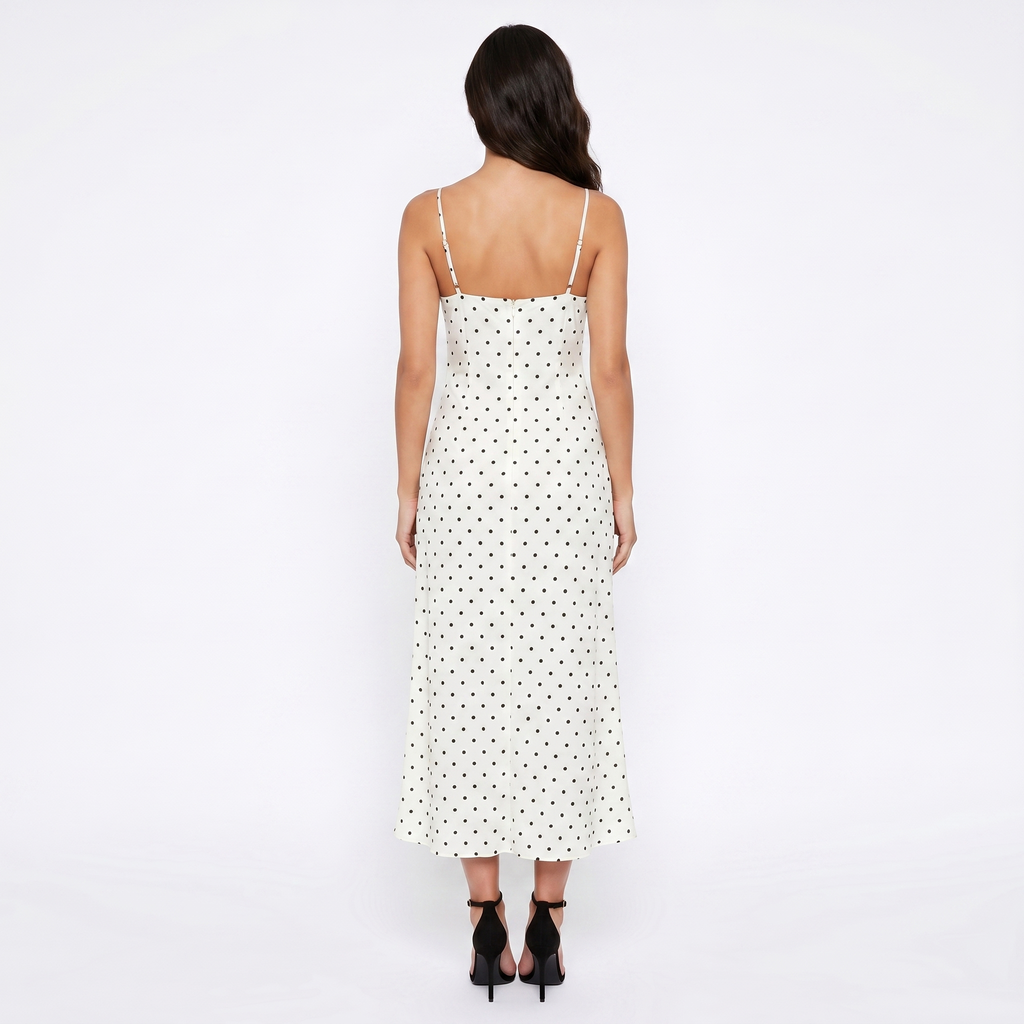 Juliet Long Dress Polka Dot