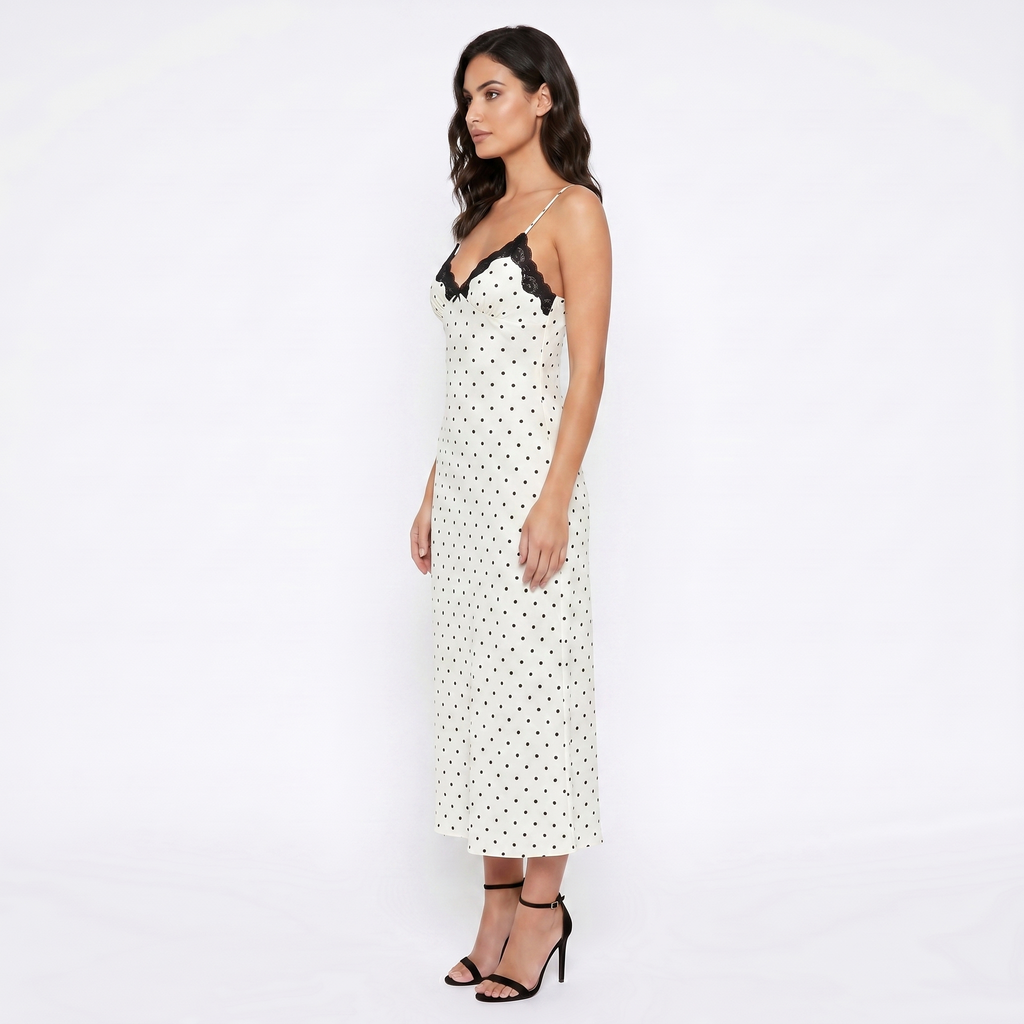 Juliet Long Dress Polka Dot