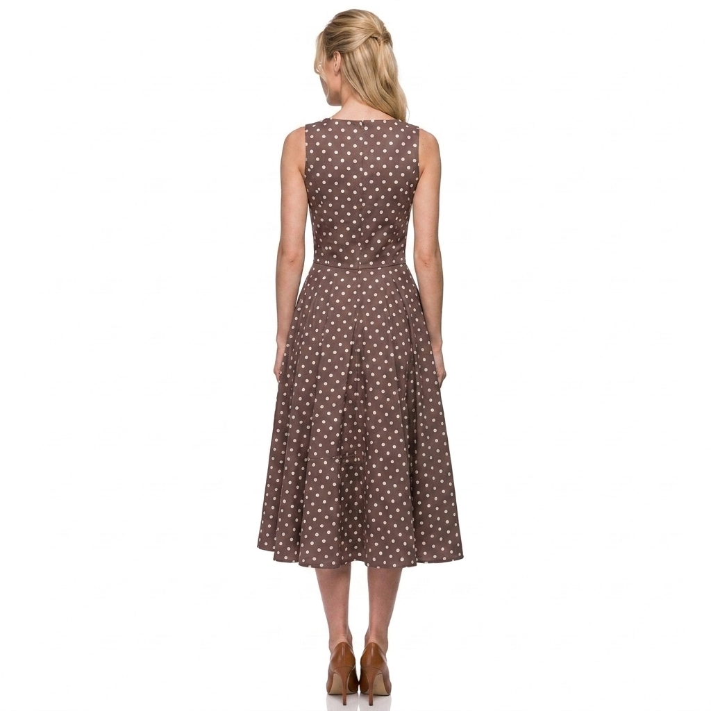 Betty Midi Dress Polka Dot