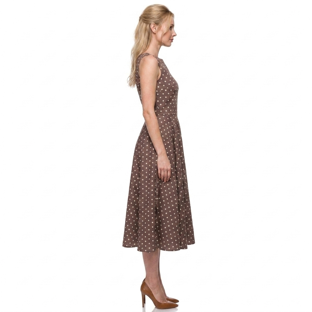Betty Midi Dress Polka Dot