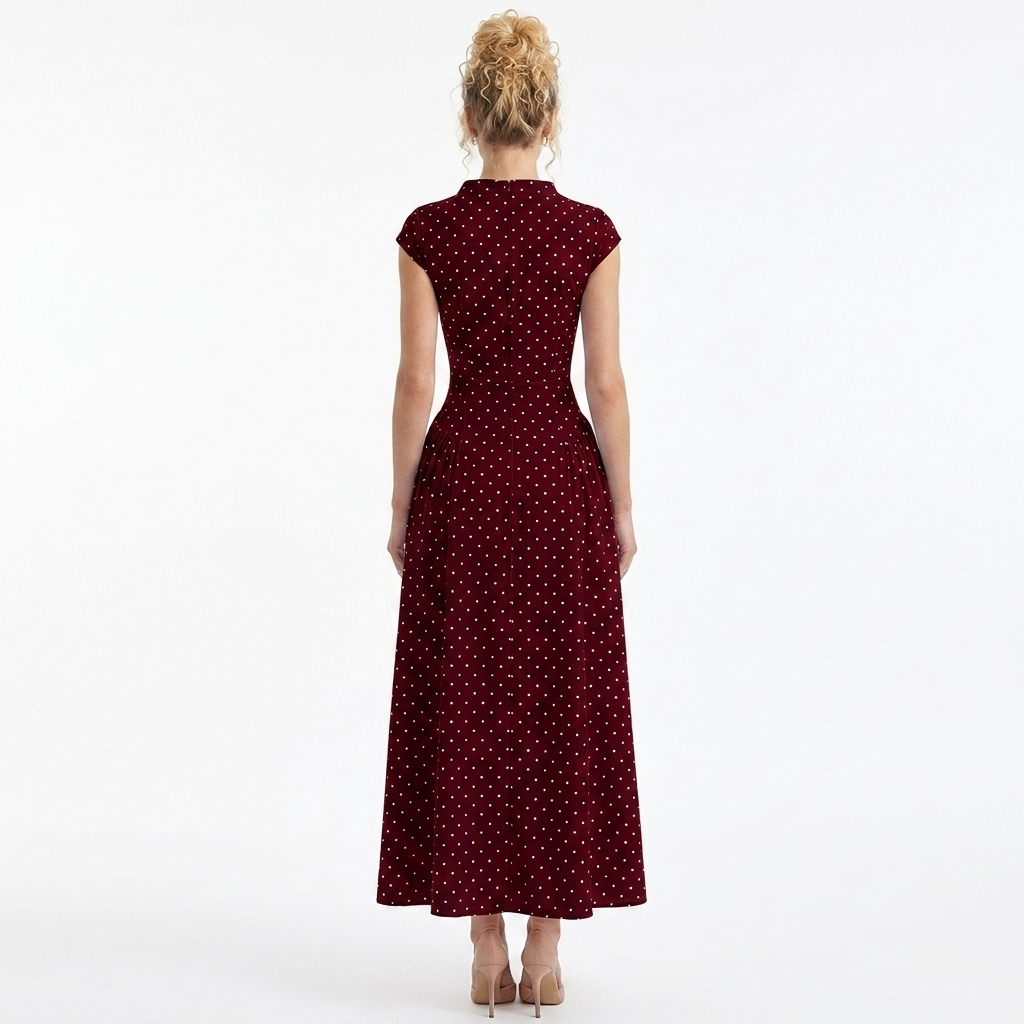 Raven Long Dress Polka Dot