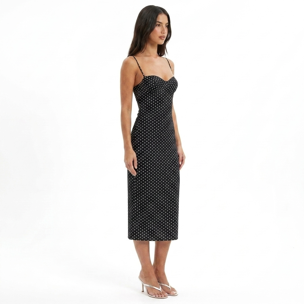 Adriana Midi Dress Polka Dot