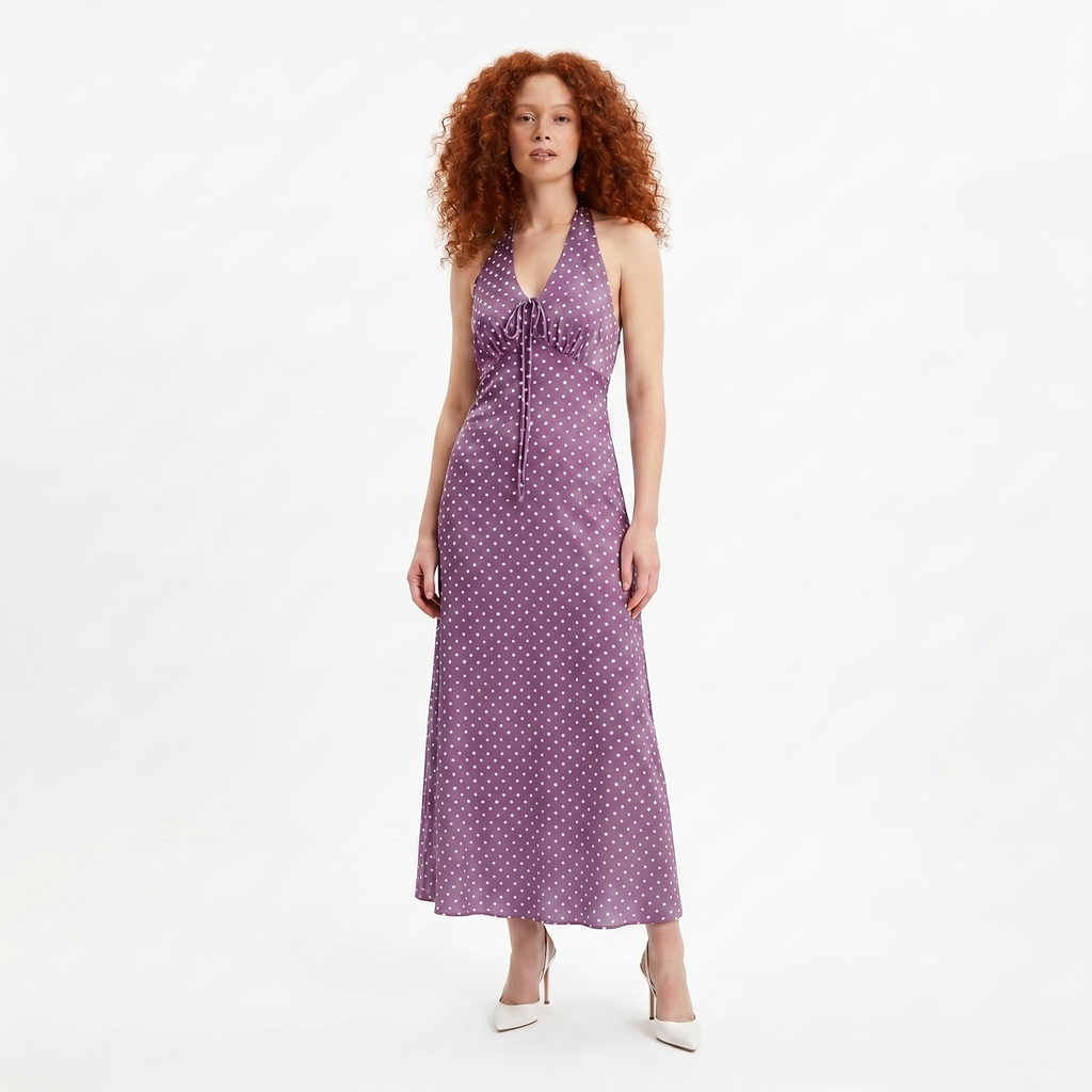 Demi Long Dress Polka Dot