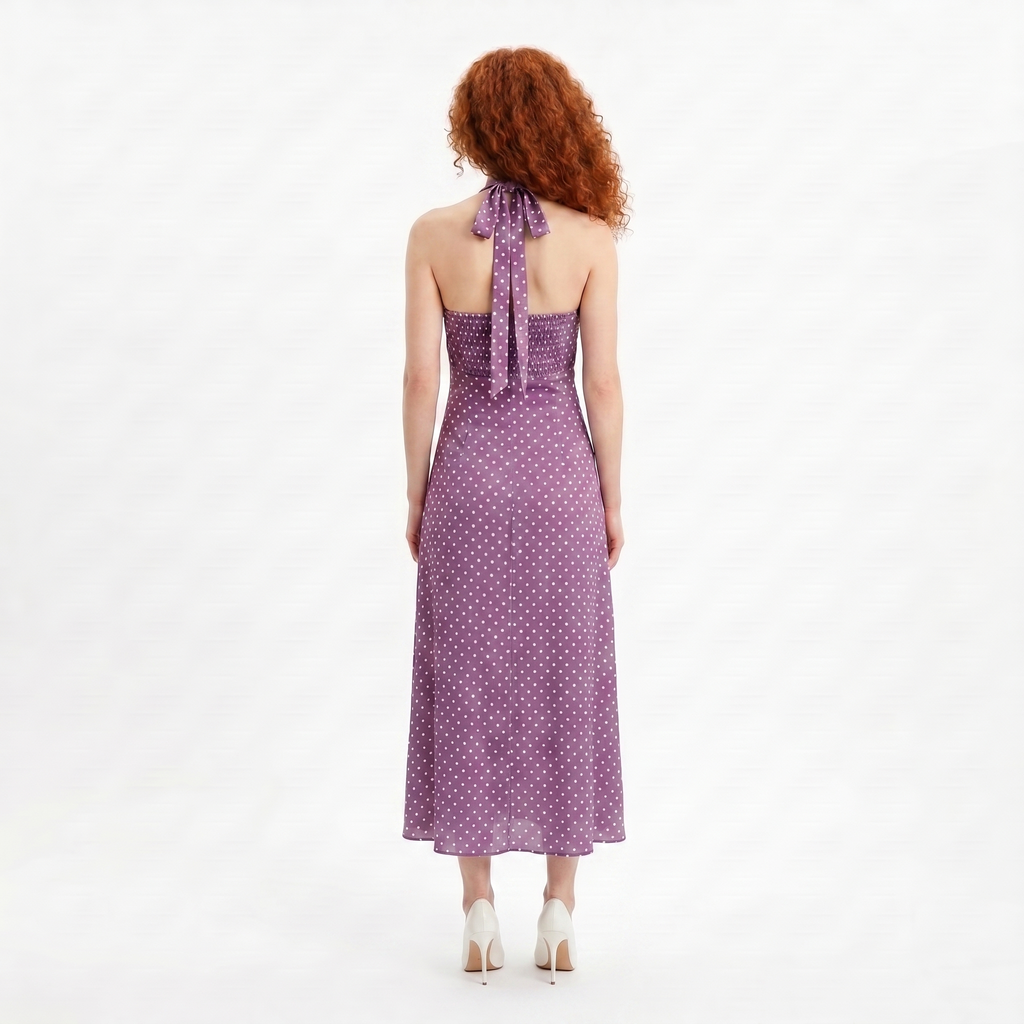Demi Long Dress Polka Dot