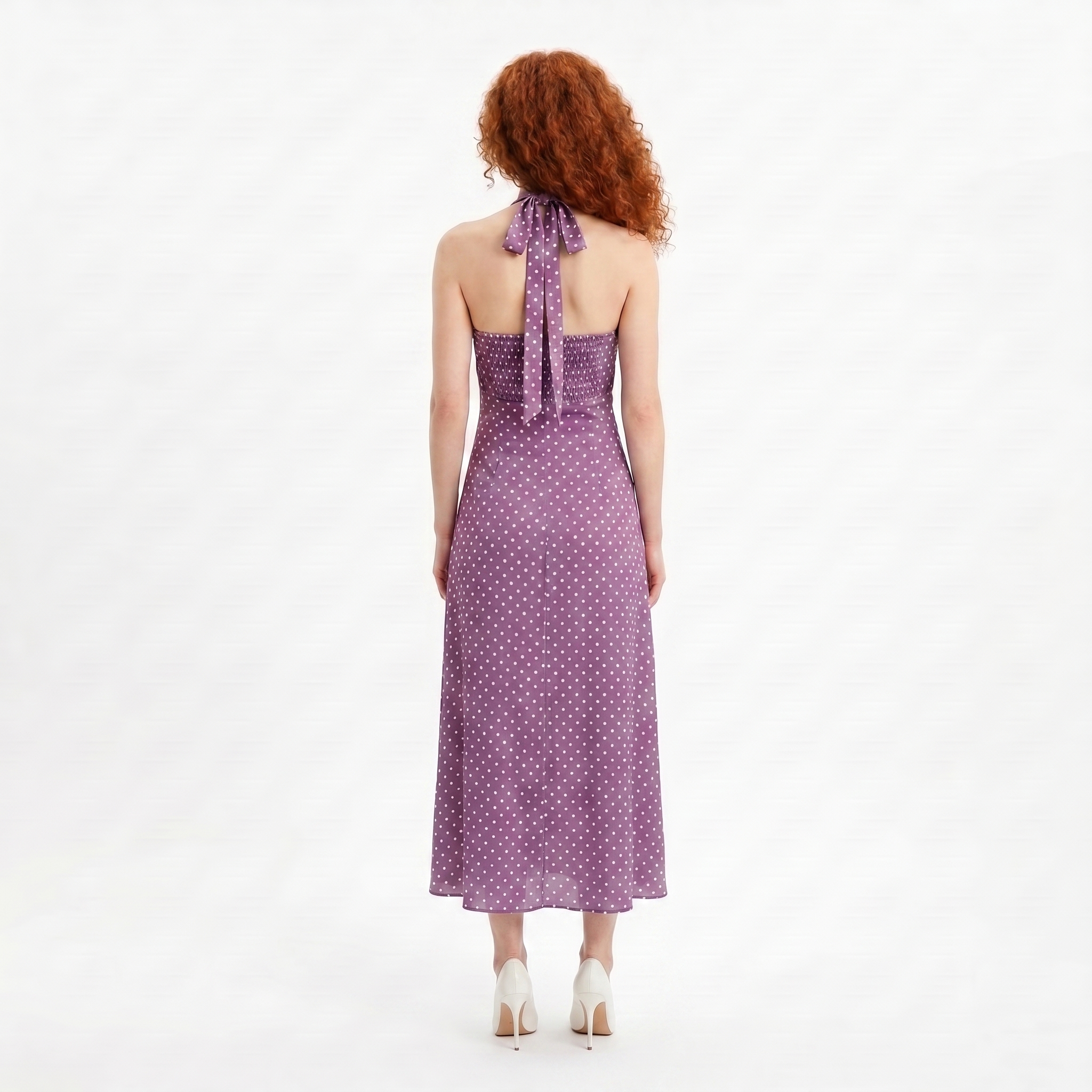 Demi Long Dress Polka Dot