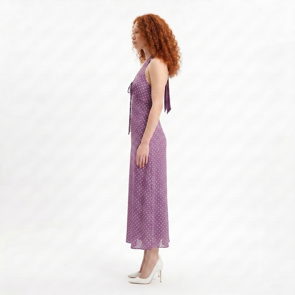 Demi Long Dress Polka Dot