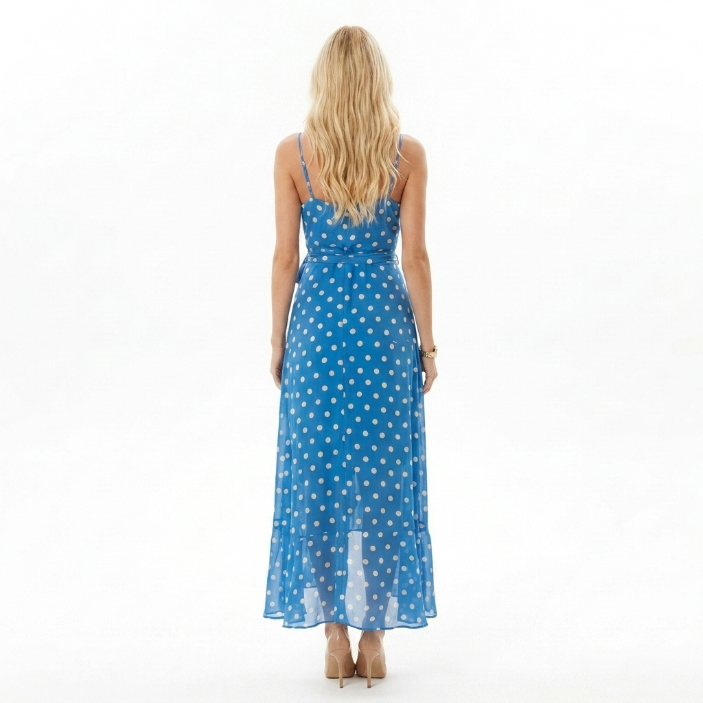 Viola Long Dress Polka Dot