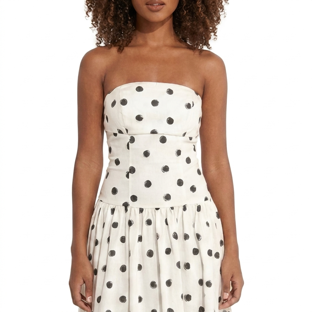 Emery Long Dress Polka Dot