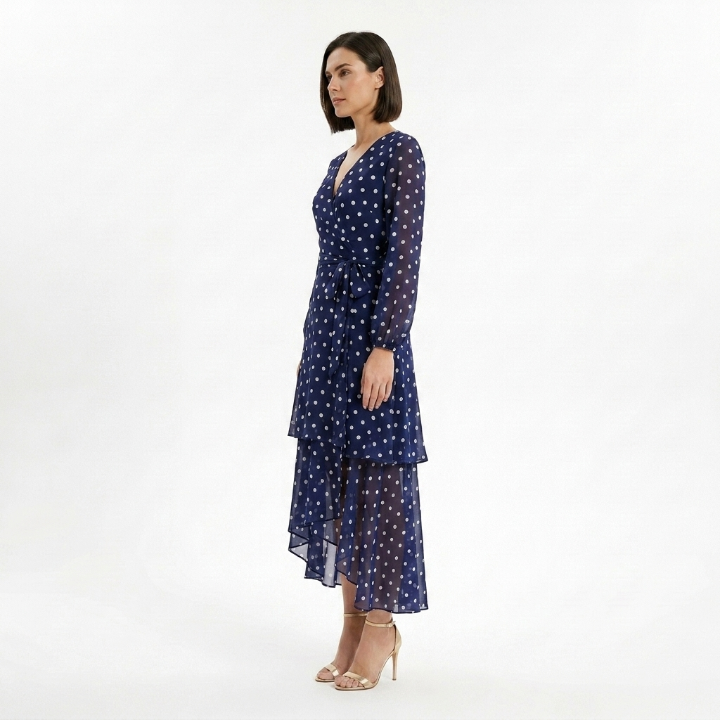 Clover Long Dress Polka Dot