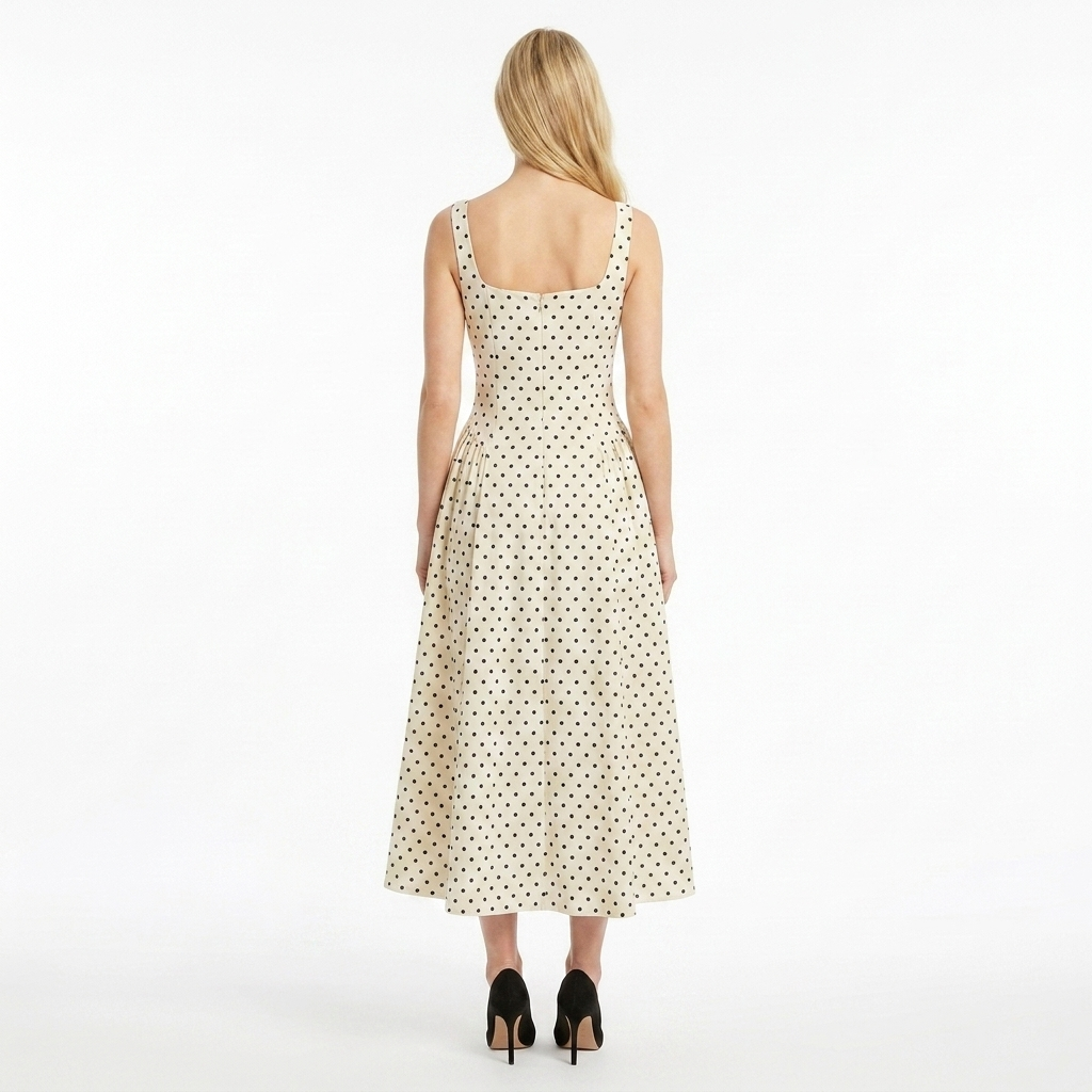 Willow Long Dress Polka Dot
