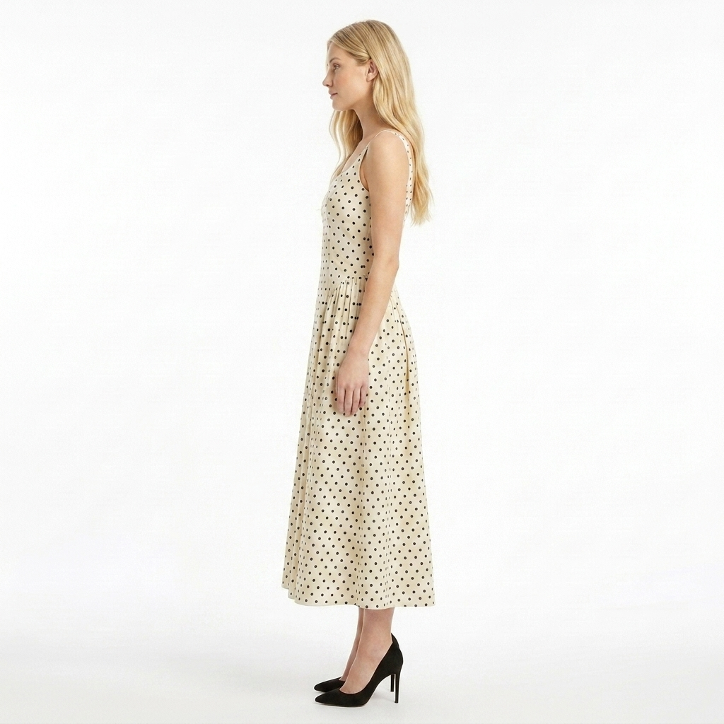 Willow Long Dress Polka Dot