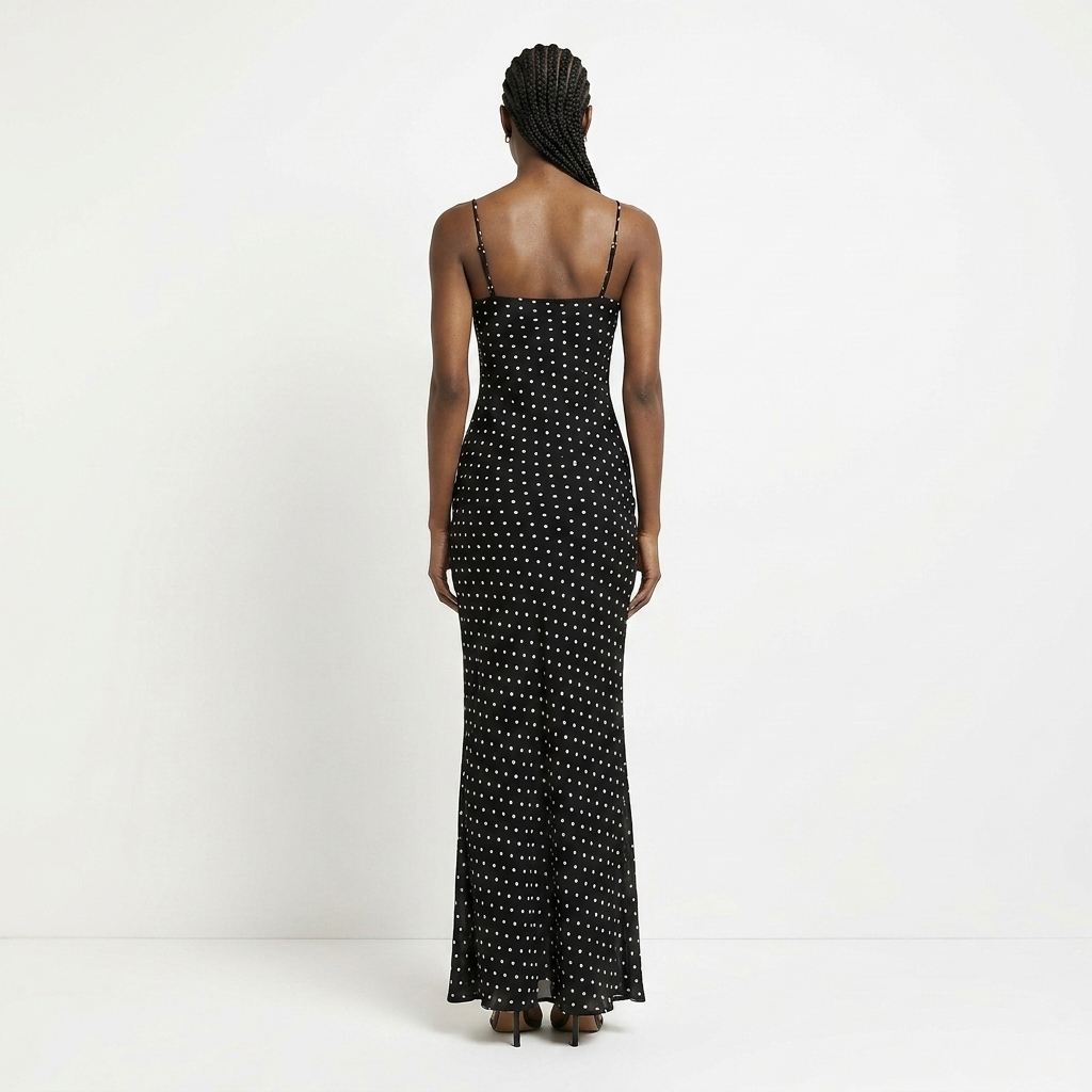 Solange Long Dress Polka Dot