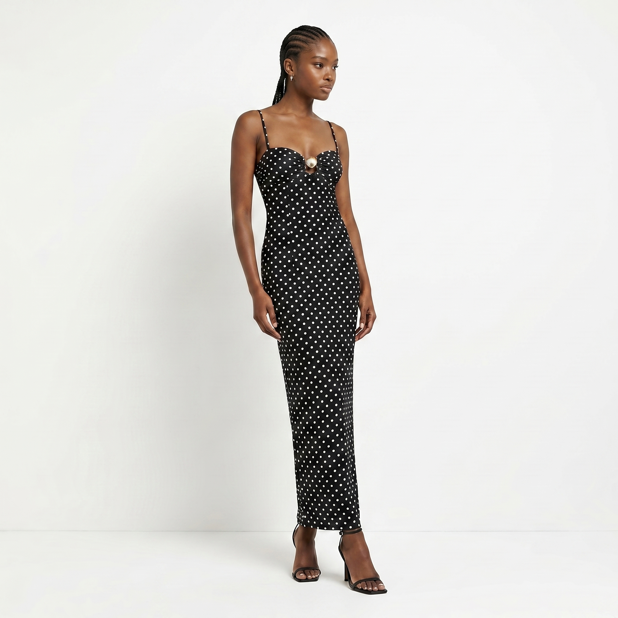 Solange Long Dress Polka Dot