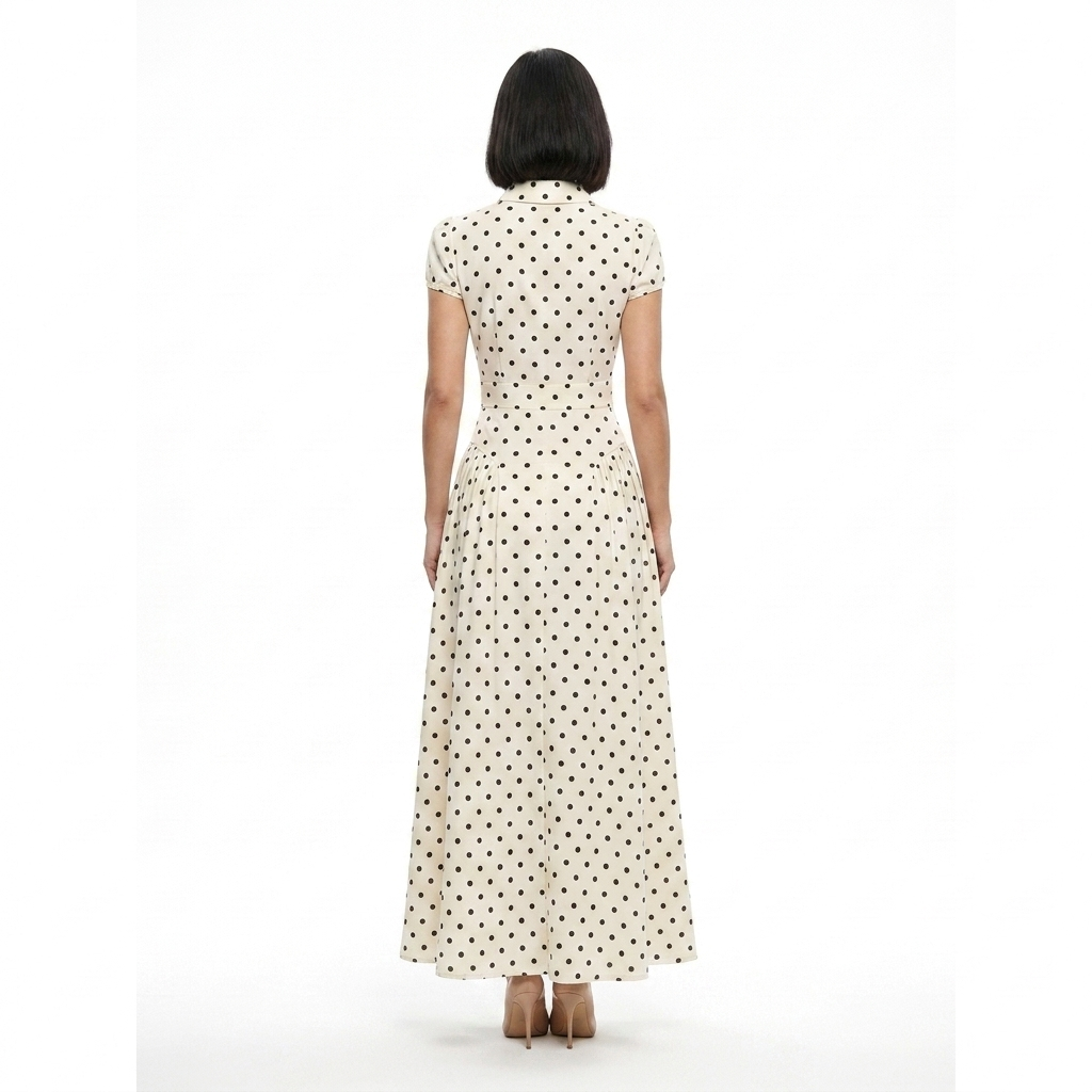 Beatrice Long Dress Polka Dot