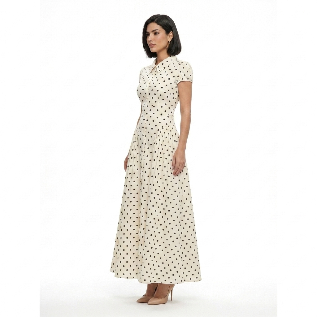 Beatrice Long Dress Polka Dot