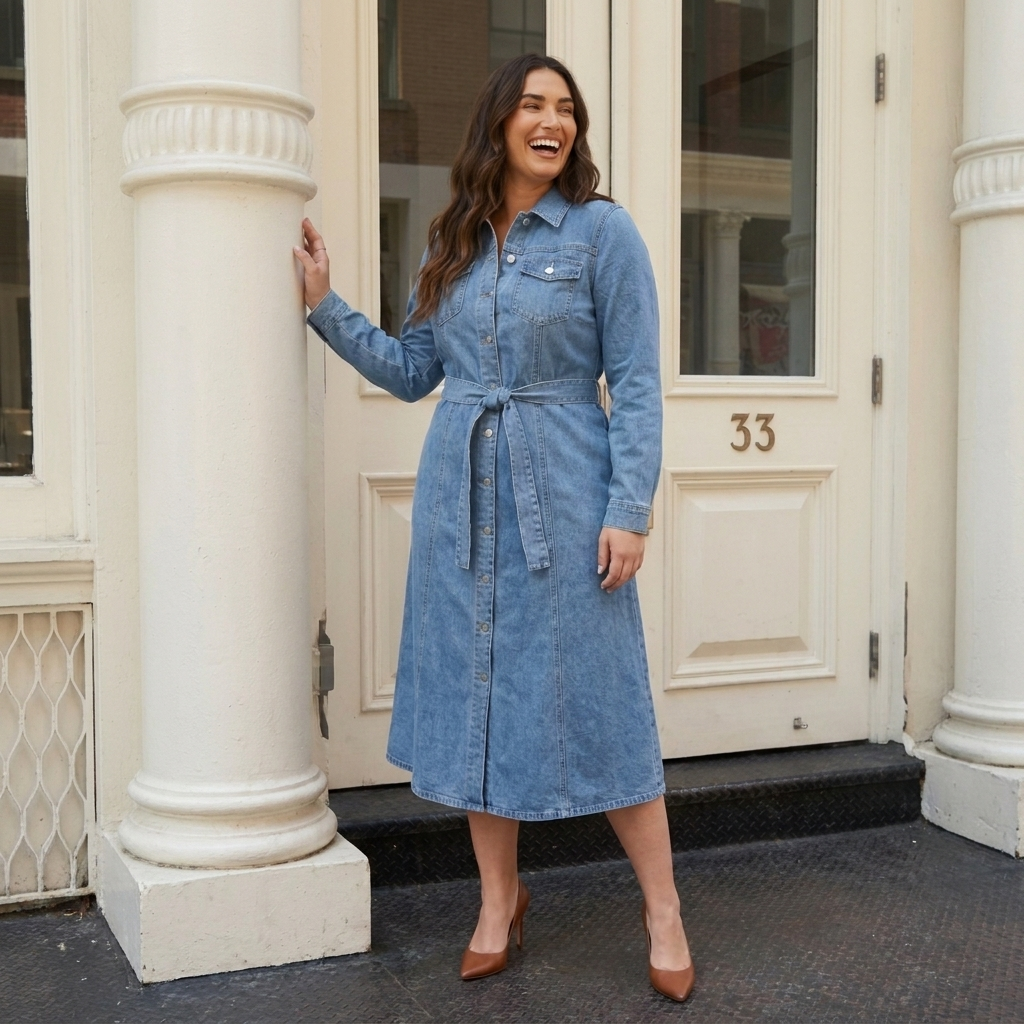 Dulcie Jeans Midi Dress