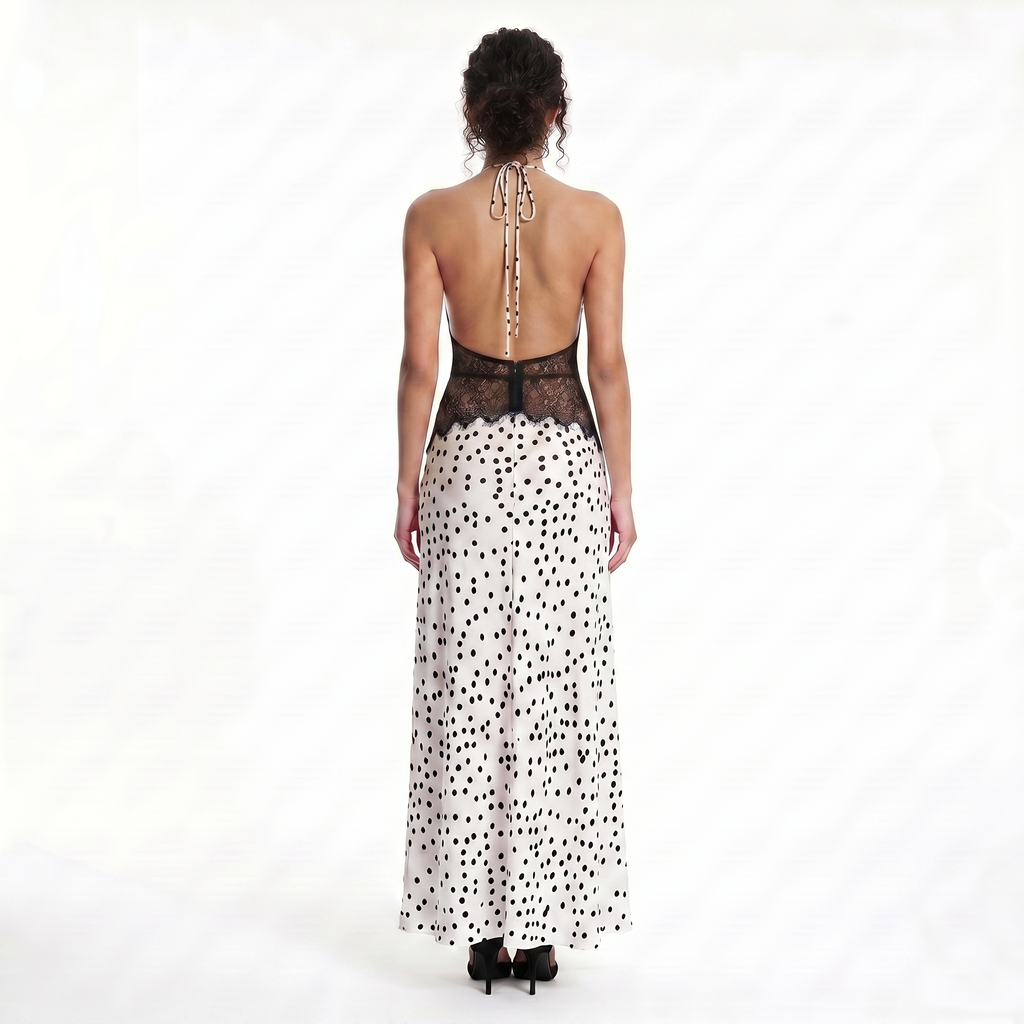 Lavinia Long Dress Polka Dot
