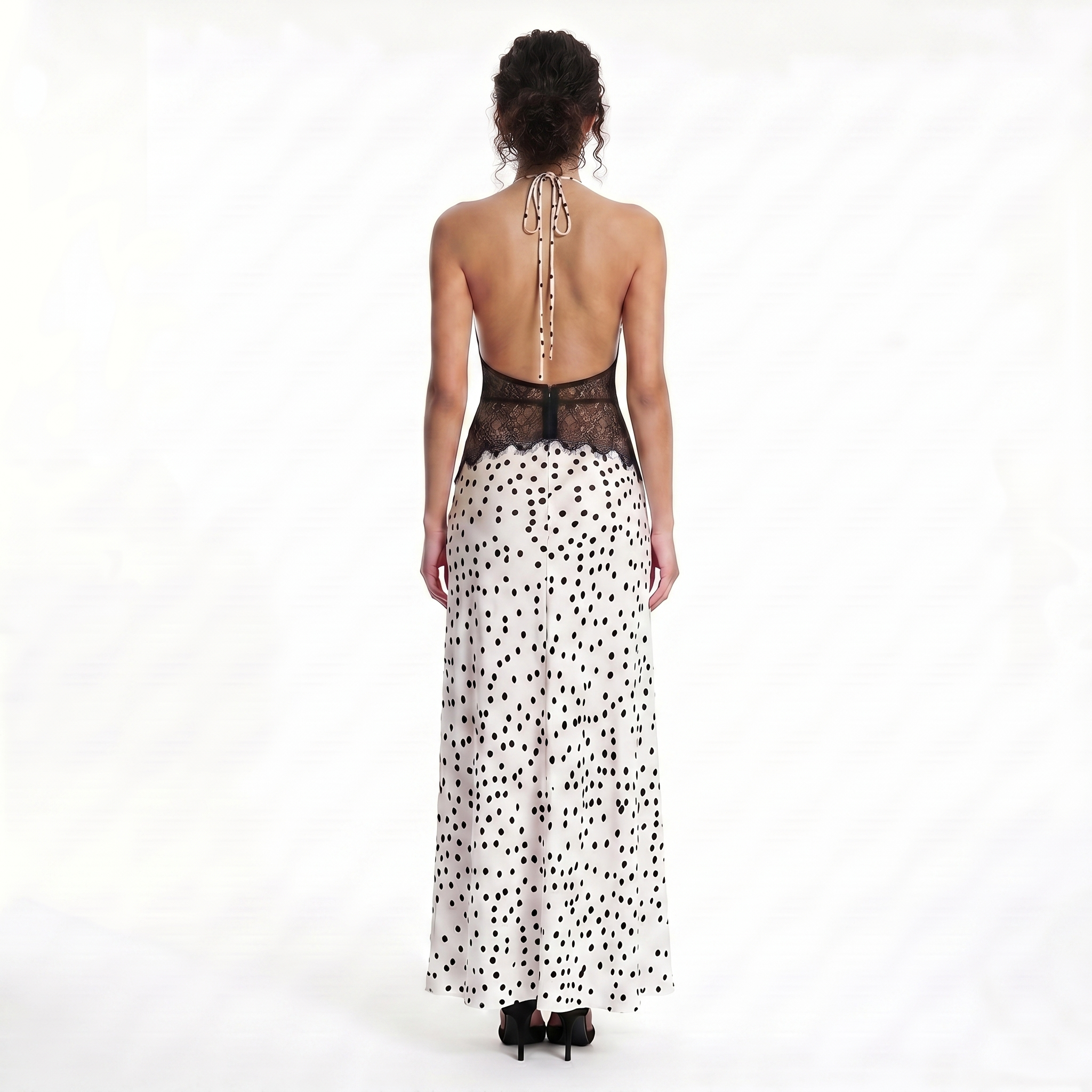 Lavinia Long Dress Polka Dot