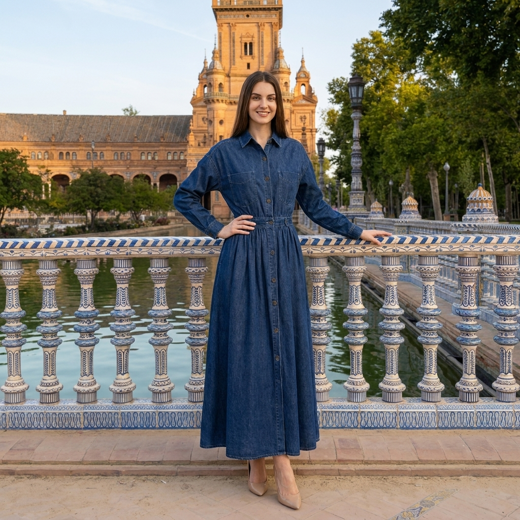 Rute Jeans Long Dress