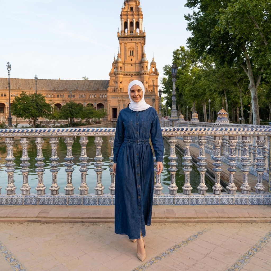 Rute Jeans Long Dress
