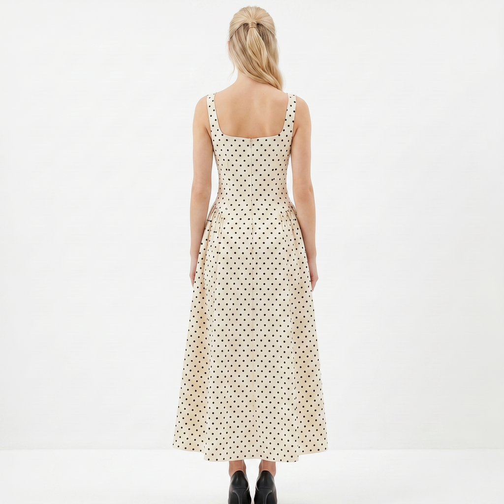 Willow Long Dress Polka Dot