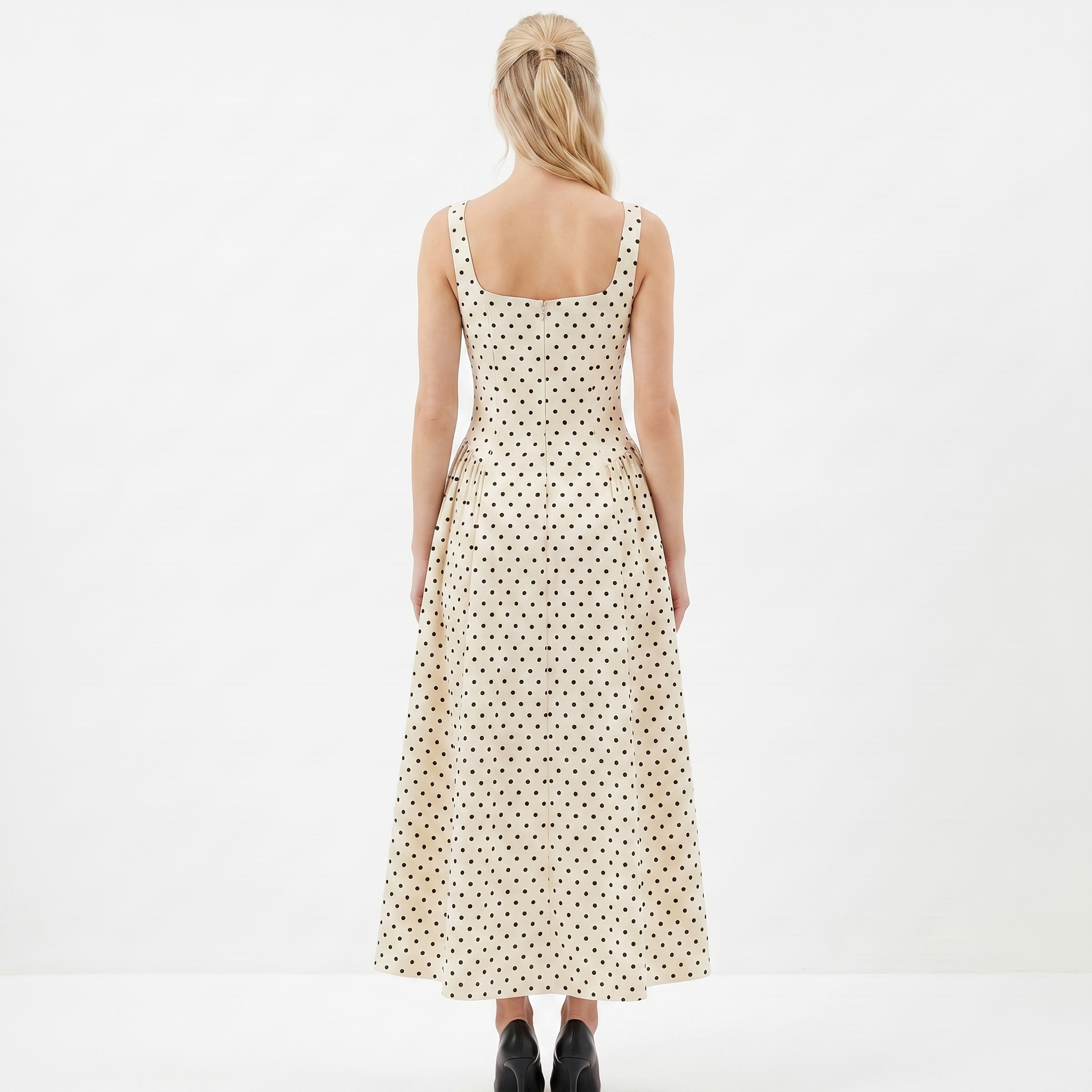 Willow Long Dress Polka Dot