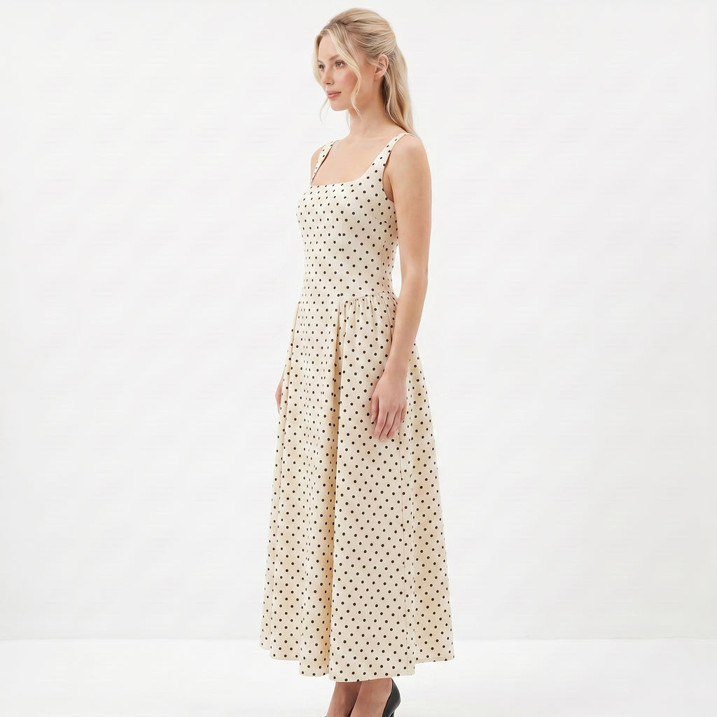 Willow Long Dress Polka Dot