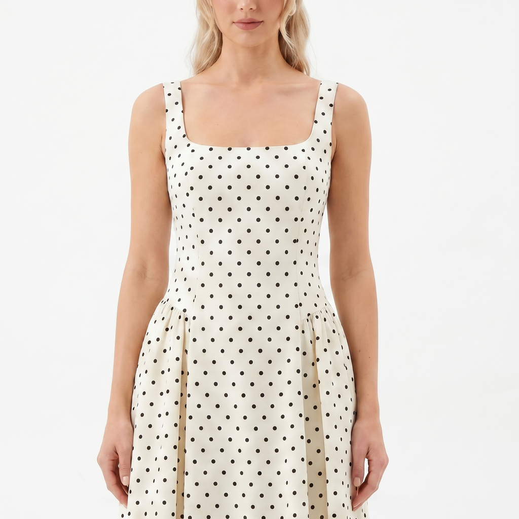 Willow Long Dress Polka Dot
