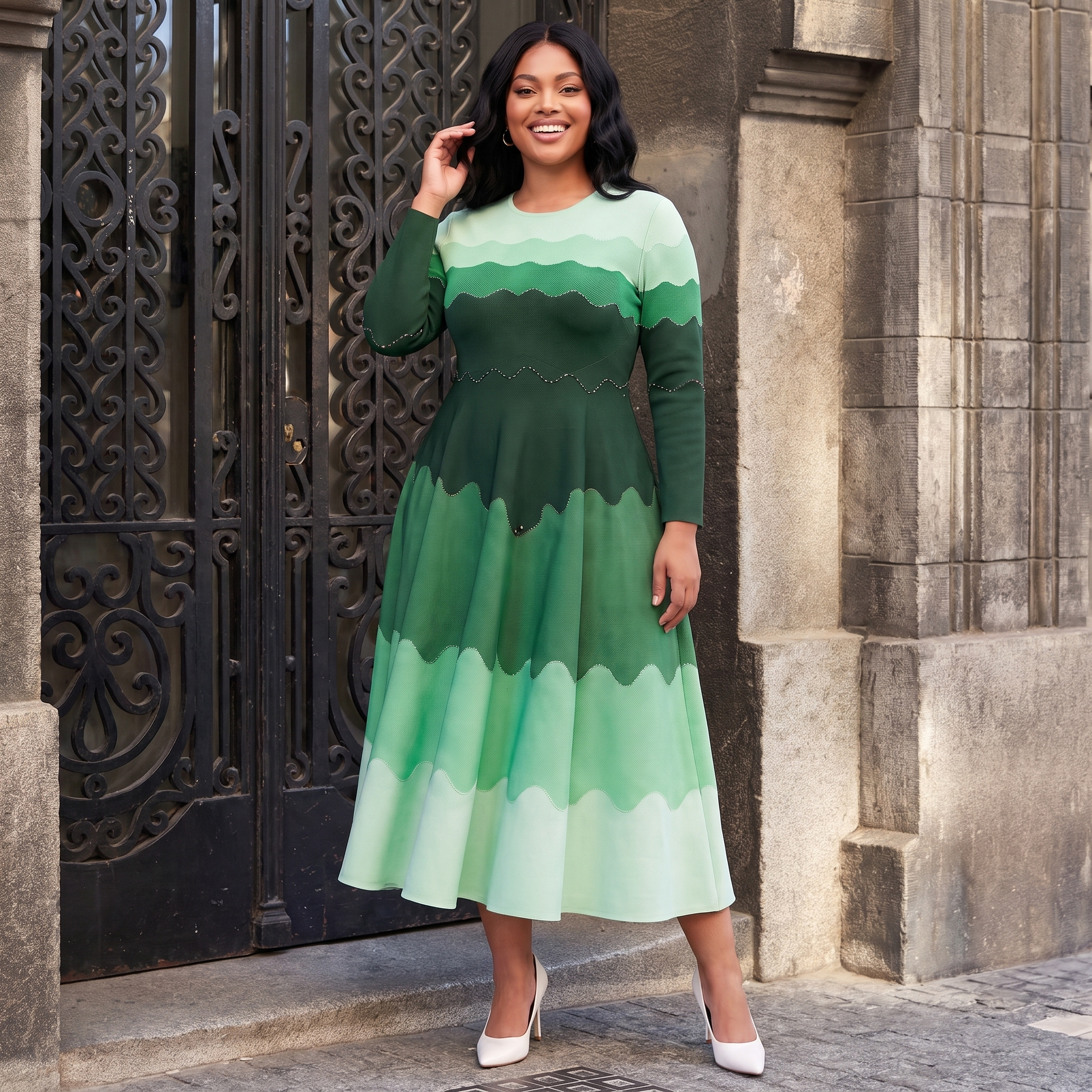 Bouncy Dress Midi