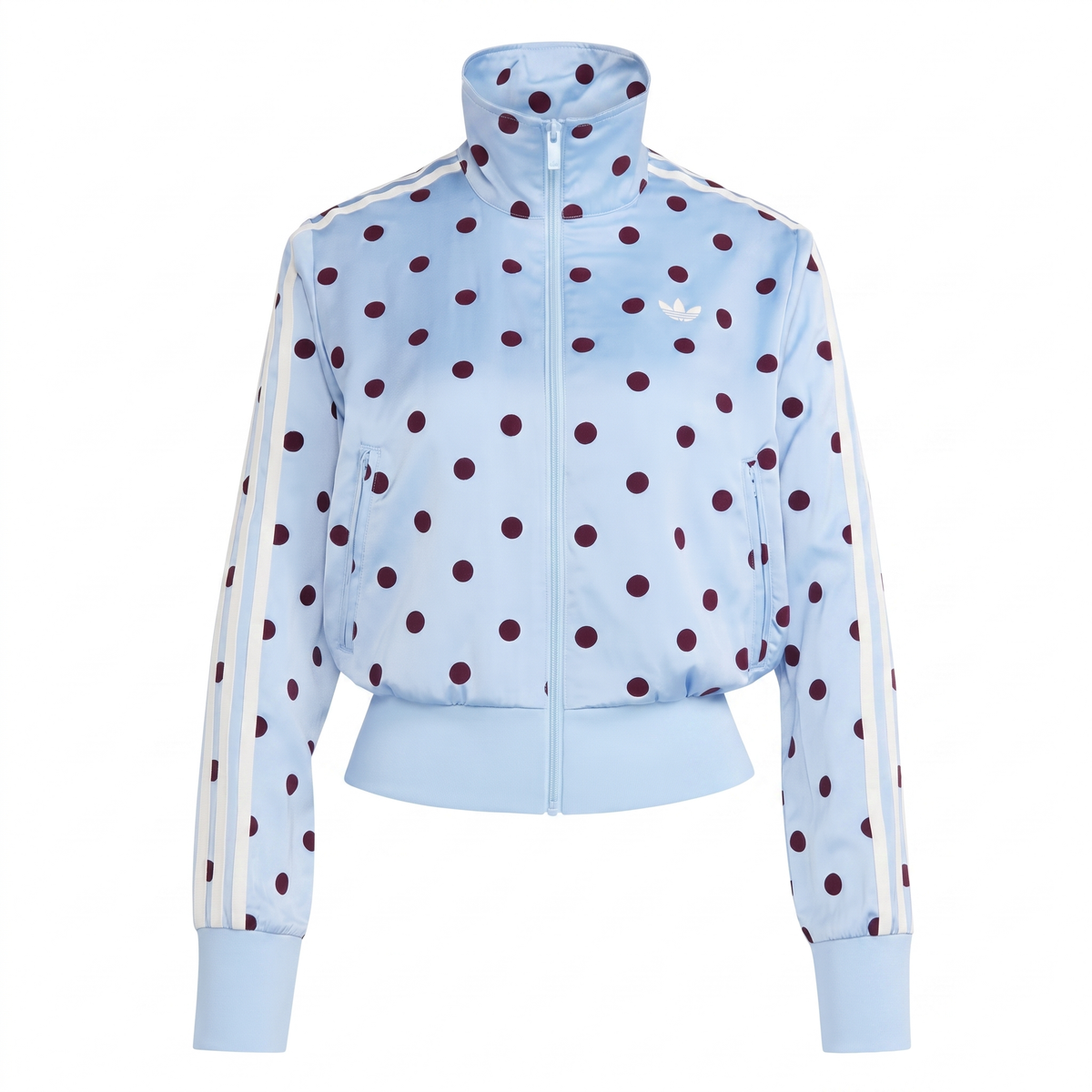 Satin Polka Dots Track Top Set